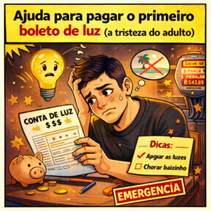 Ajuda para pagar o primeiro boleto de luz